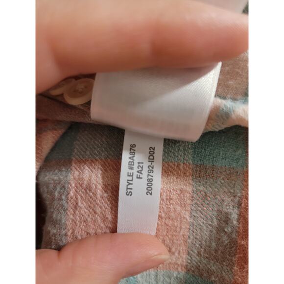 J. Crew - Women's Plaid Pink Flannel Shirt Size Small - Picture 9 of 9